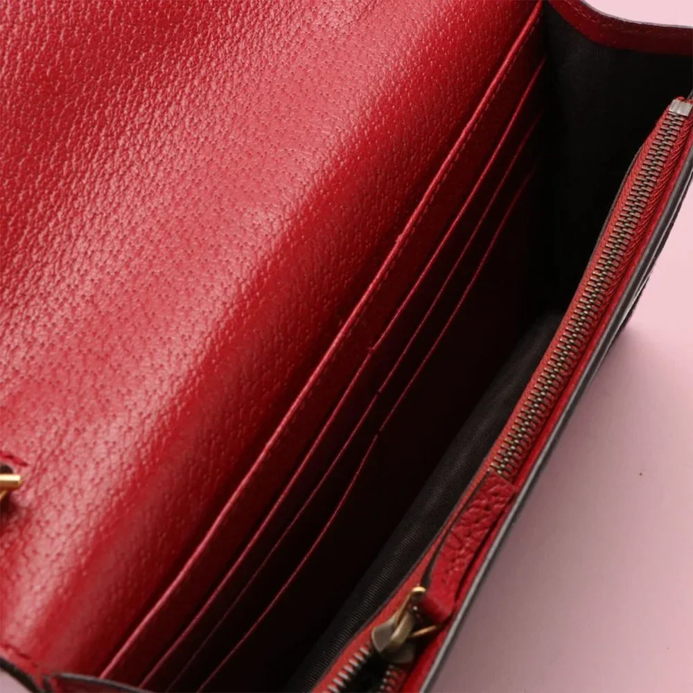 Gucci Queen Margaret GG Chain Wallet Mini in Coated Canvas - Picture 3 of 5